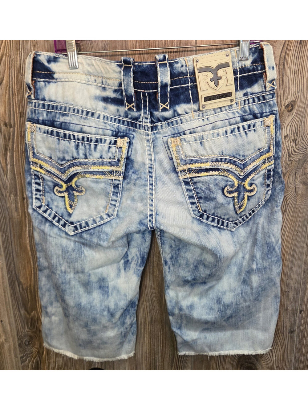 Rock Revival "James" Bermuda Denim Jean Shorts Men Size 32 (34x14) NEW no tags
